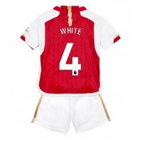 Arsenal Benjamin White #4 Hjemme Trøje Børn 2023-24 Kortærmet (+ Korte bukser)